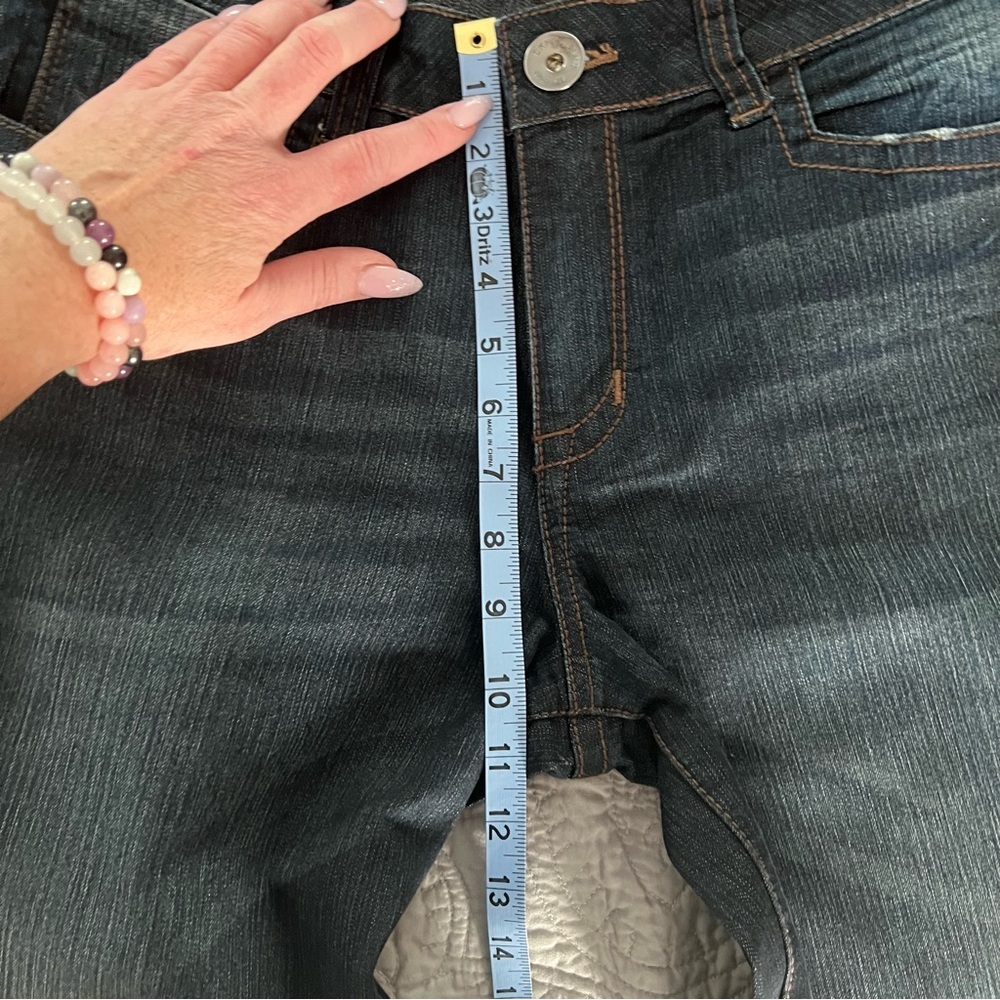 DKNY Denim Wide Leg Flare Jeans Size 12 - Picture 7 of 13